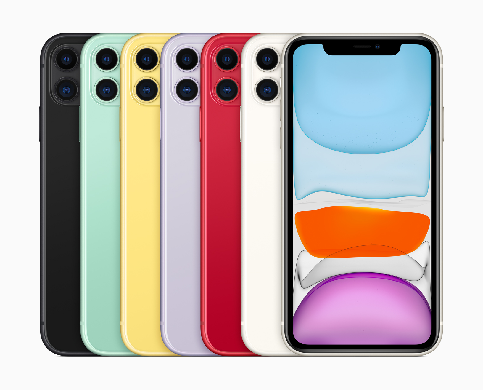iPhone 11 color lineup